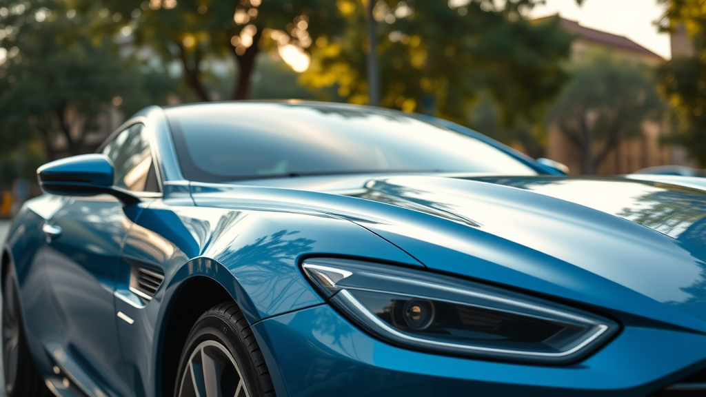 ceramic coating facts modern car exterior pristine finish urban sunlight metallic paint