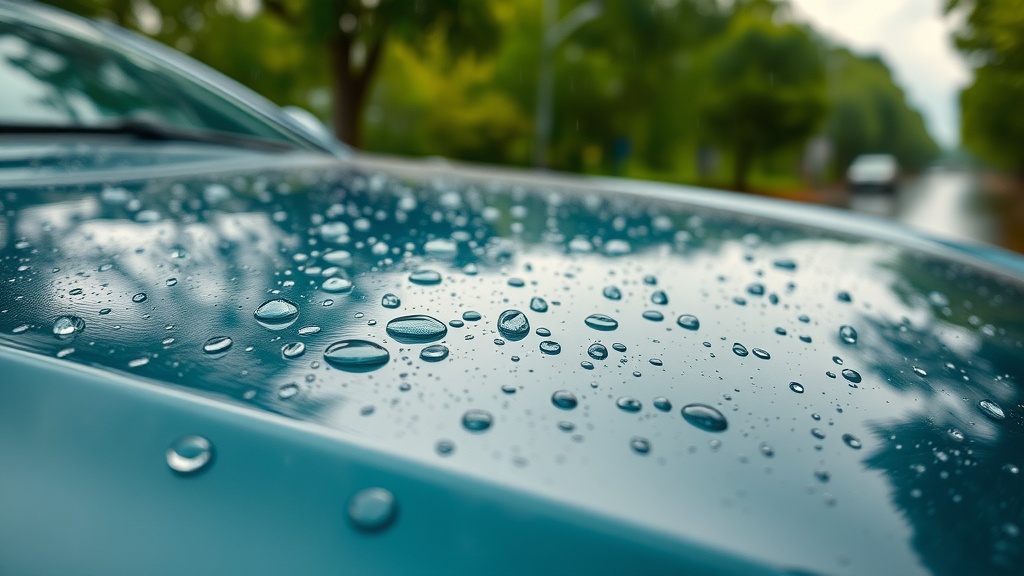 benefits of ceramic coating hydrophobic paint protection easy cleaning dirt water repellent