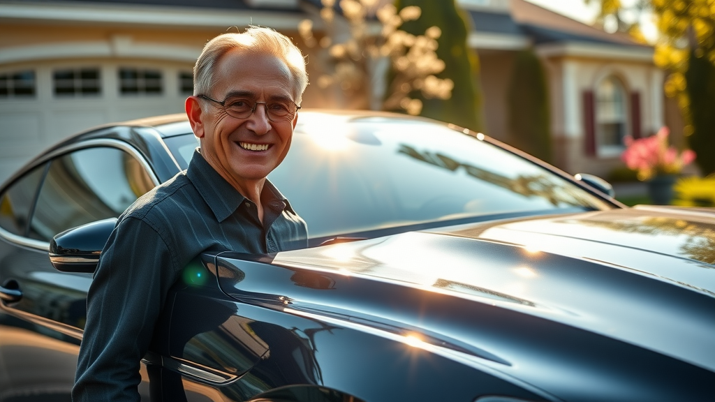 long-term benefits of 5 year ceramic coating, professional car owner, glossy car finish, blooming driveway