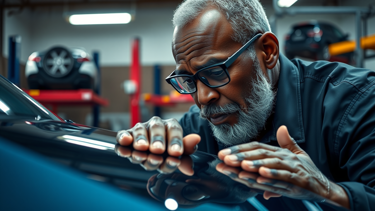 Ceramic coating application by professional auto detailing Orange CA - paint correction and deep shine