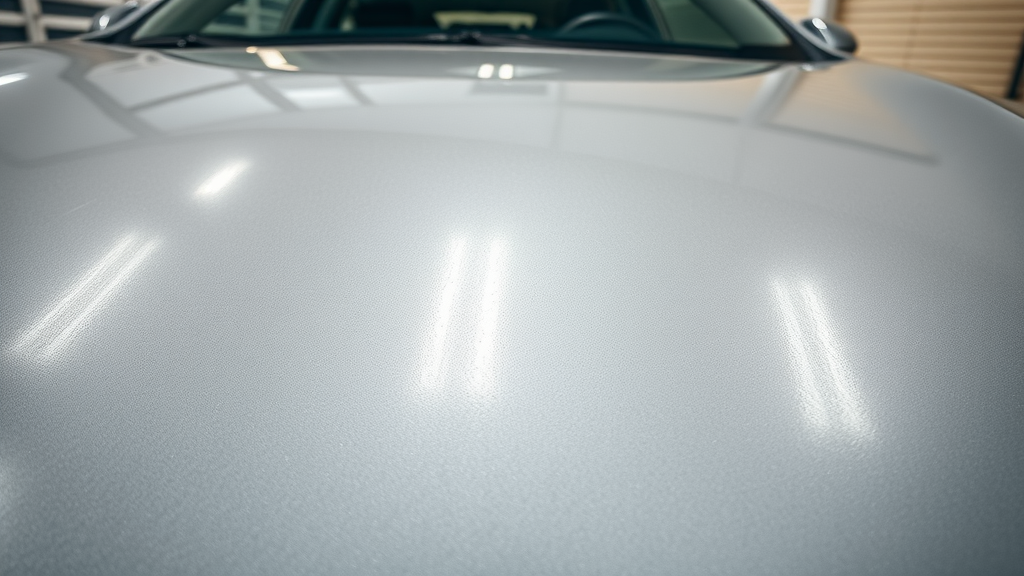 swirl marks on car hood caused by washing mistakes, compared to flawless ceramic coated section, demonstrates importance of correct ceramic coating washing techniques