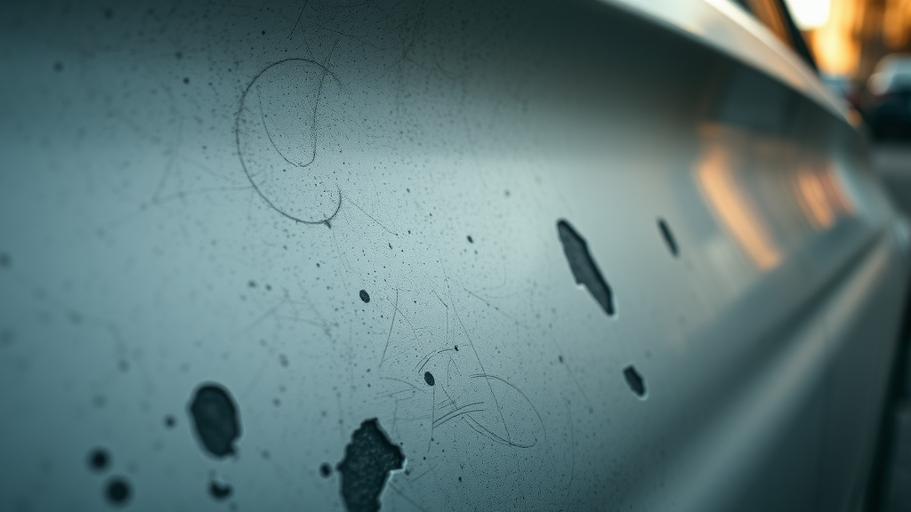 damaged car paint with swirl marks faded ceramic coat signs of wear lack of maintenance ceramic coating longevity